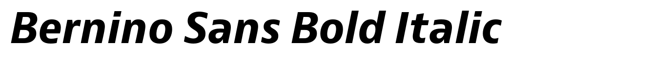 Bernino Sans Bold Italic